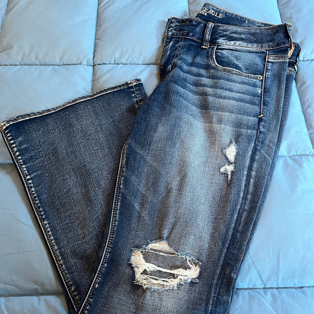 American Eagle Outfitters Distressed Artist Flare